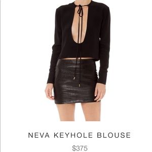 ARE YOU AM I NEVA KEYHOLE BLOUSE